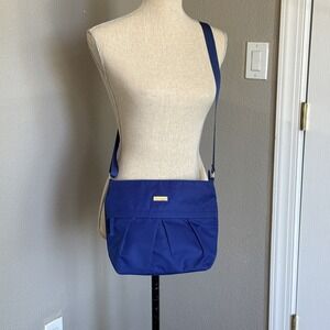 Baggallini Cobalt Blue Nylon Crossbody Bag Adjustable Strap Travel Purse